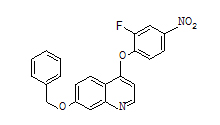 7-苄氧基-4-（2-氟-4-硝基苯氧基）喹啉 CAS号:1394820-97-3